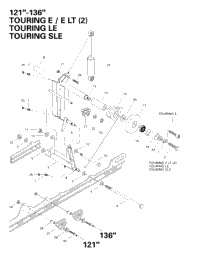 Rear Arm, Rear Suspension 121”-136”