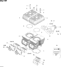 Cylinder, Exhaust Manifold And Reed Valve 2