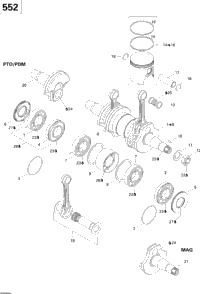 Crankshaft And Pistons 552