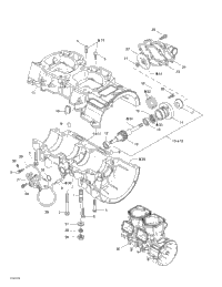 Crankcase, Water Pump And Oil Pump
