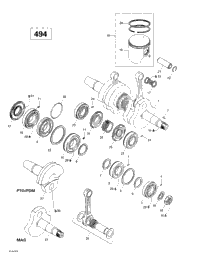 Crankshaft And Pistons (494)