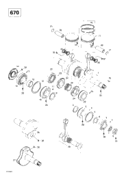 Crankshaft And Pistons (670)