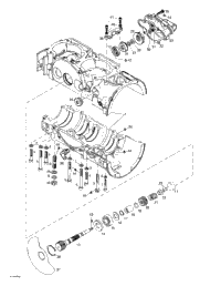 Crankcase, Rotary Valve, Water Pump