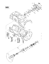 Crankcase, Rotary Valve, Water Pump (583)