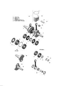 Crankshaft And Piston - 800 E-Tec