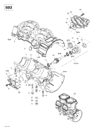 Crankcase, Water Pump And Oil Pump