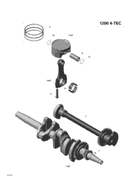 Crankshaft, Pistons And Balance Shaft