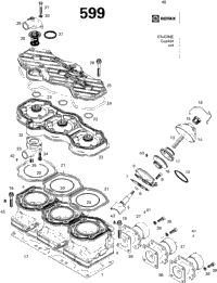 Cylinder And Exhaust Manifold 599