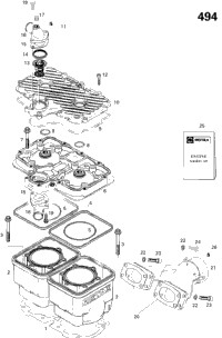Cylinder And Exhaust Manifold 500