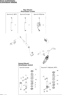 Rear Suspension Shocks 600Ho