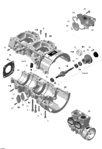 Crankcase And Water Pump