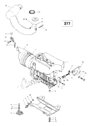 Engine Support And Muffler (377)