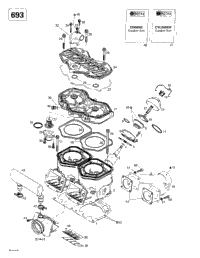 Cylinder, Exhaust Manifold, Reed Valve 2