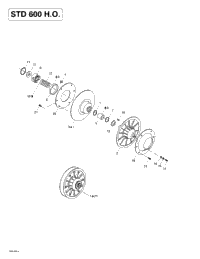 Driven Pulley (Std 600 Ho)