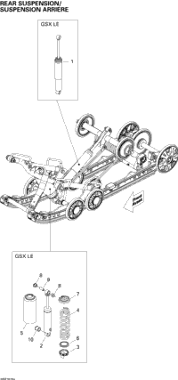 Rear Suspension Shocks 1, Le