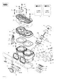 Cylinder, Exhaust Manifold, Reed Valve