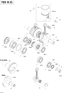 Crankshaft And Pistons 793Ho