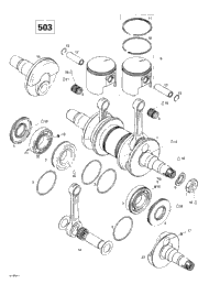 Crankshaft And Pistons (503)