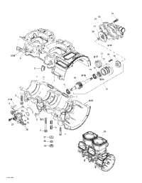 Crankcase, Water Pump And Oil Pump