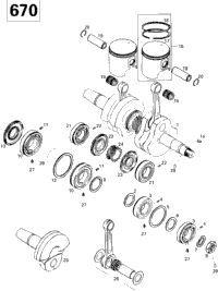 Crankshaft And Pistons 670