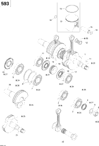 Crankshaft And Pistons (593)