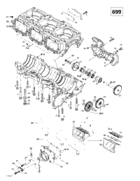 Crankcase, Reed Valve, Water Pump