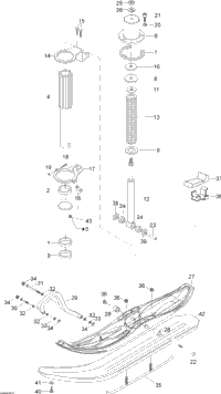 Front Suspension And Ski Swt, 600 Wt