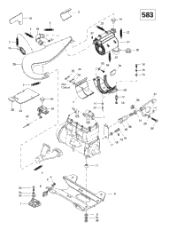 Engine Support And Muffler (583)