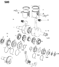 Crankshaft And Pistons 580