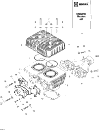 Cylinder, Exhaust Manifold