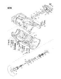 Crankcase, Rotary Valve, Water Pump (670)