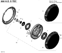Engine - Rewind Starter - 600Ho E-Tec