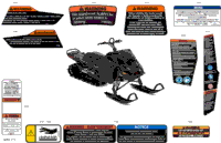 Body - Warning Decals - Model With Electric Start