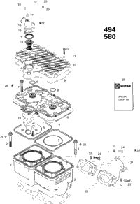 Cylinder And Exhaust Manifold 500