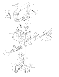 Engine Support And Muffler