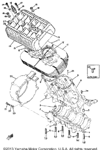 Crankcase - Cylinder Gpx338f - Gpx433f