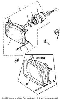 Headlight Br250f - G