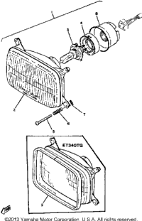 Headlight Et340tf - Tg