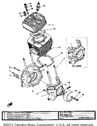 Crankcase - Cylinder - Cylinder Head Sl292 - B