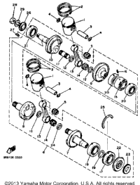 Crankshaft-Piston Sr540f