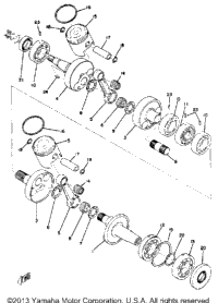 Crank - Piston Gpx338f - Gpx433f