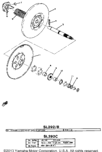 Secondary Sheave Sl292 - B - C