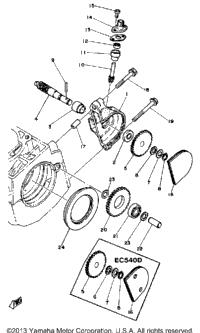 Pump Drive Gear Ec540c - D