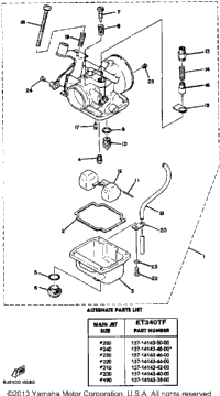 Carburetor Et340tf - Tg