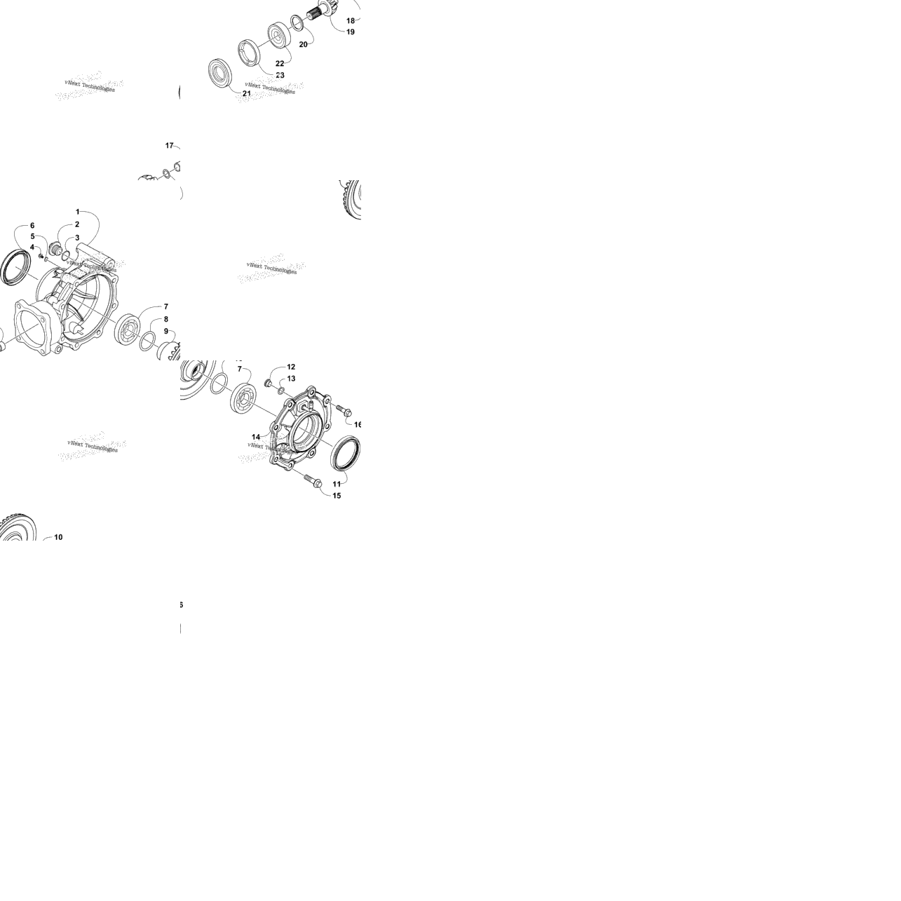 Rear Drive Gearcase Assembly