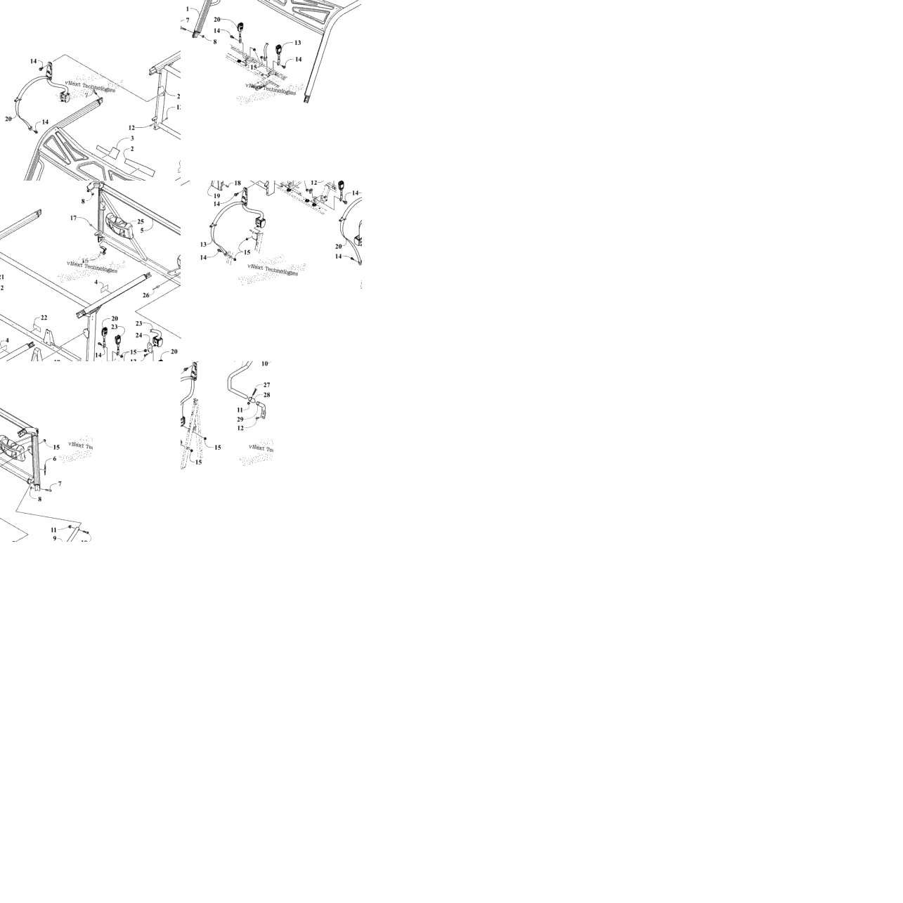 Rops And Seat Belt Assembly