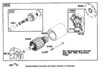Replacement Starter Motor Assembly