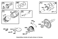 Cranskshaft, Piston, And Oil Pump Assembly