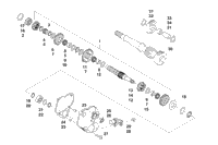Secondary Transmission Assembly (Up To Engine Serial No. 40010069)
