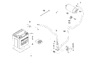 Battery And Starter Motor Assembly